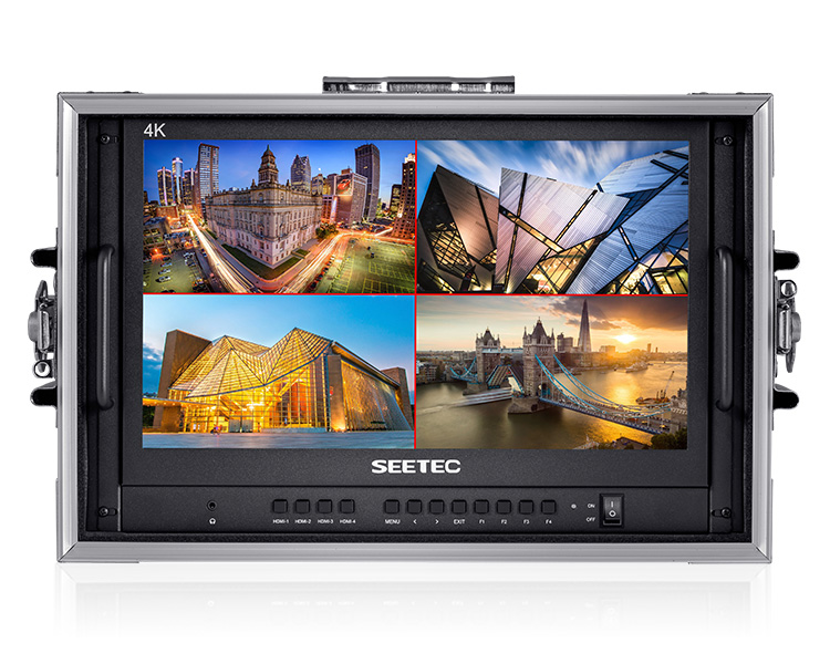 SEETEC ATEM156-CO 15.6寸4K HDMI 多畫面廣播級(jí)便攜箱載式導(dǎo)演監(jiān)視器